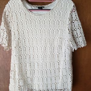 Beautiful lace  shirt.